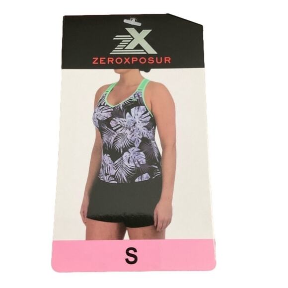 ZeroXposur Women's Swimwear Tankini Short Set Small NWT - Picture 4 of 6